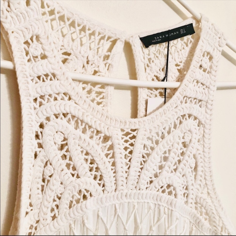 ZARA FLARE DRESS IN IVORY - Picture 5 of 8